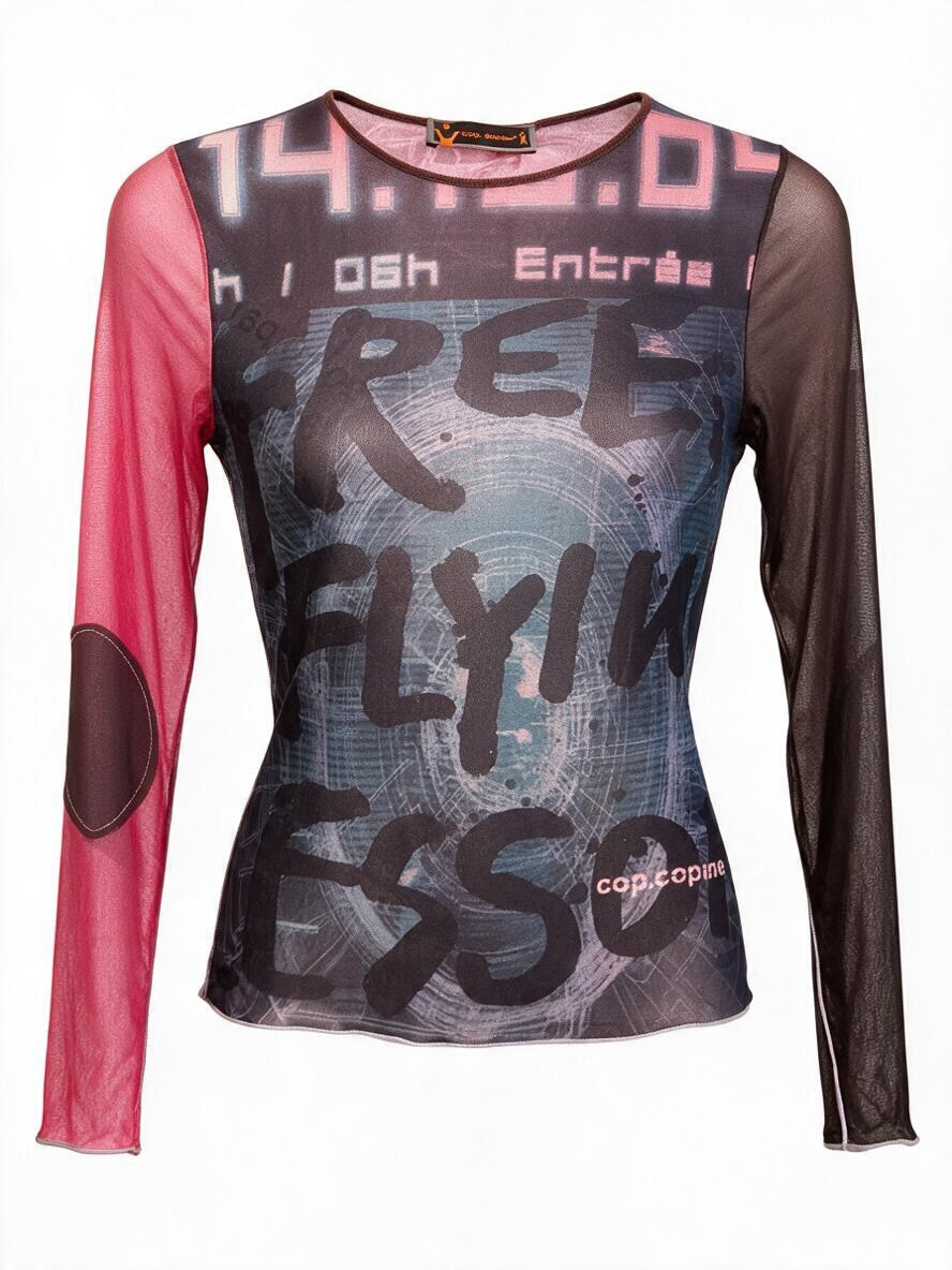 Cop Copine mesh top in Size Medium