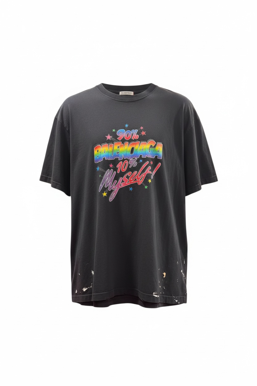 Balenciaga oversized distressed tshirt