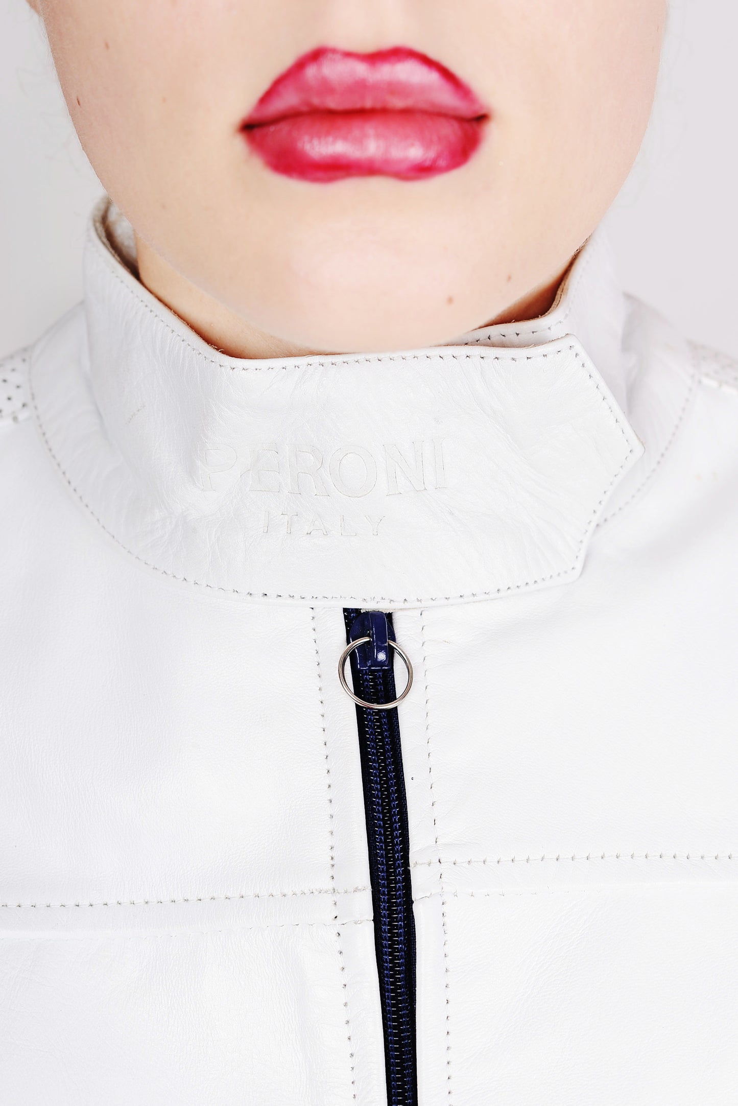 PERONI leather moto jacket