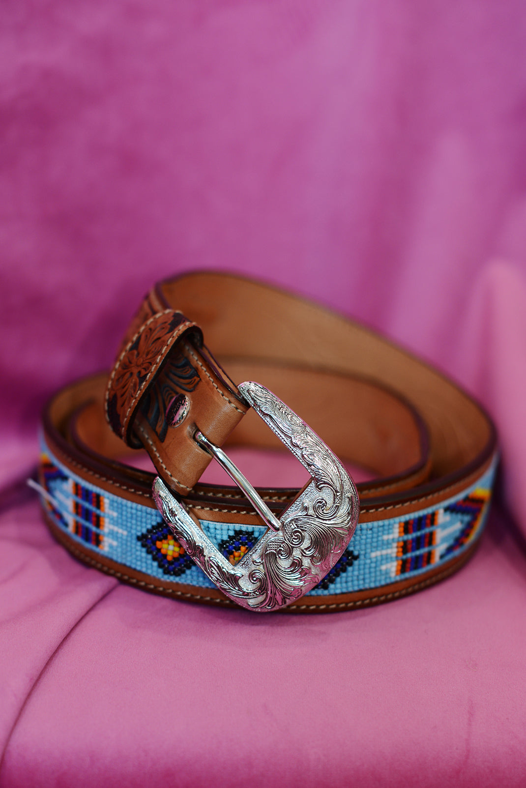 Jony Lama beaded belt