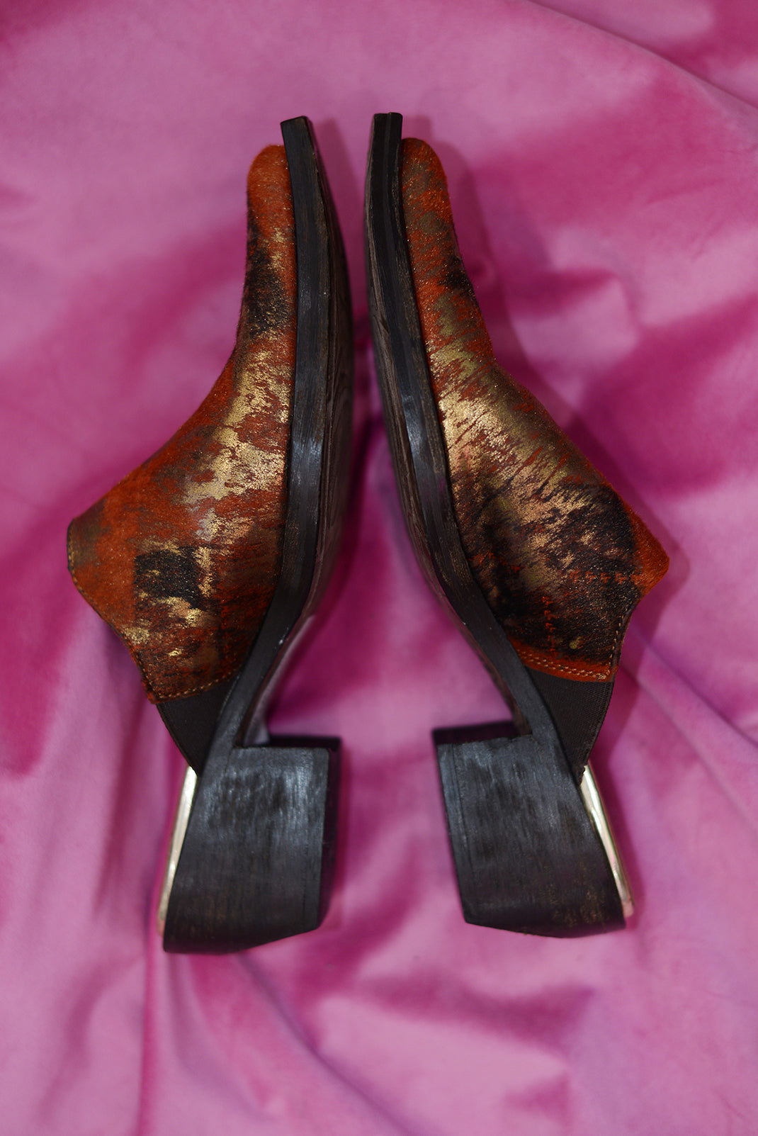Donald J Pliner pony hair mules