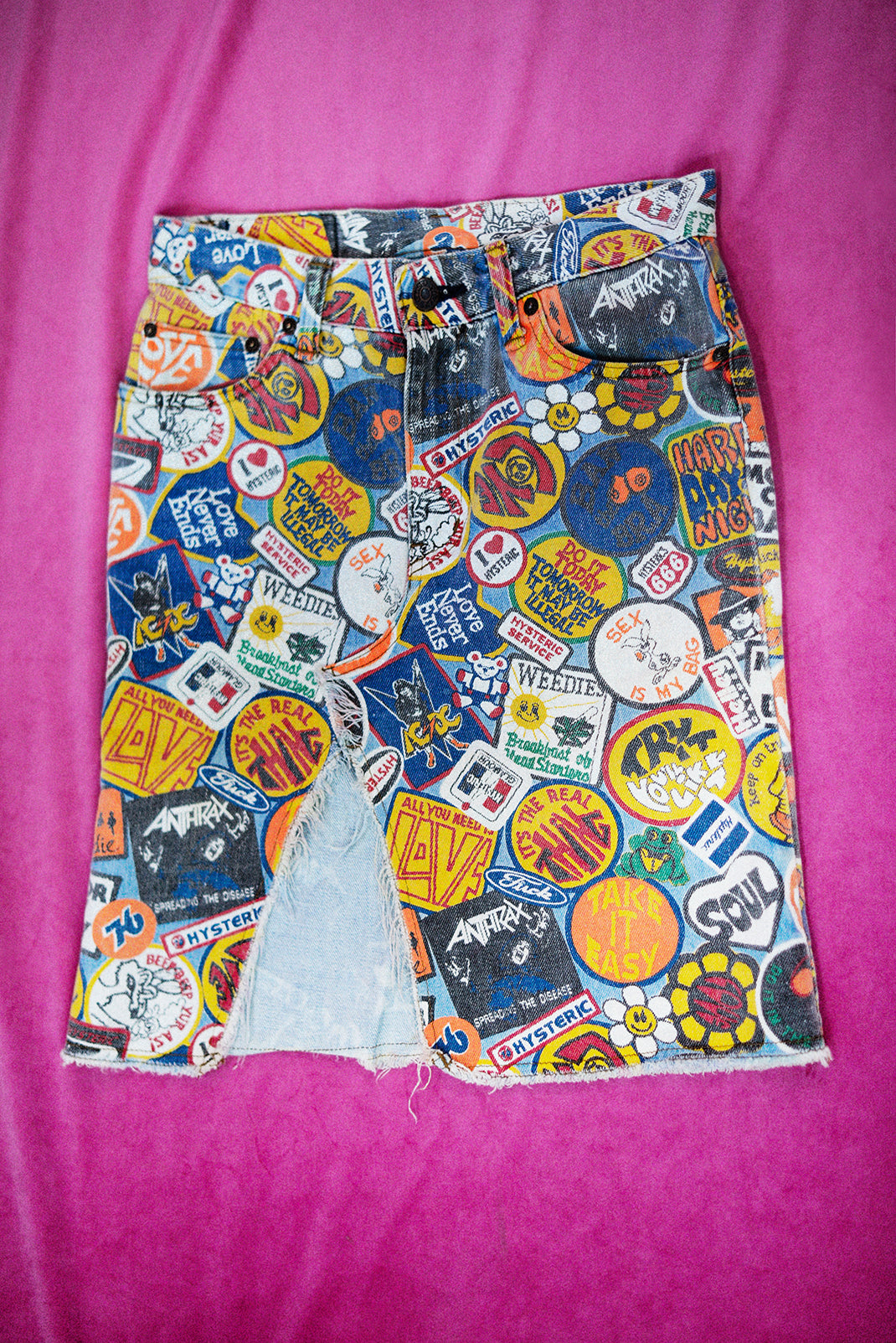 HYSTERIC GLAMOUR RARE AF printed skirt