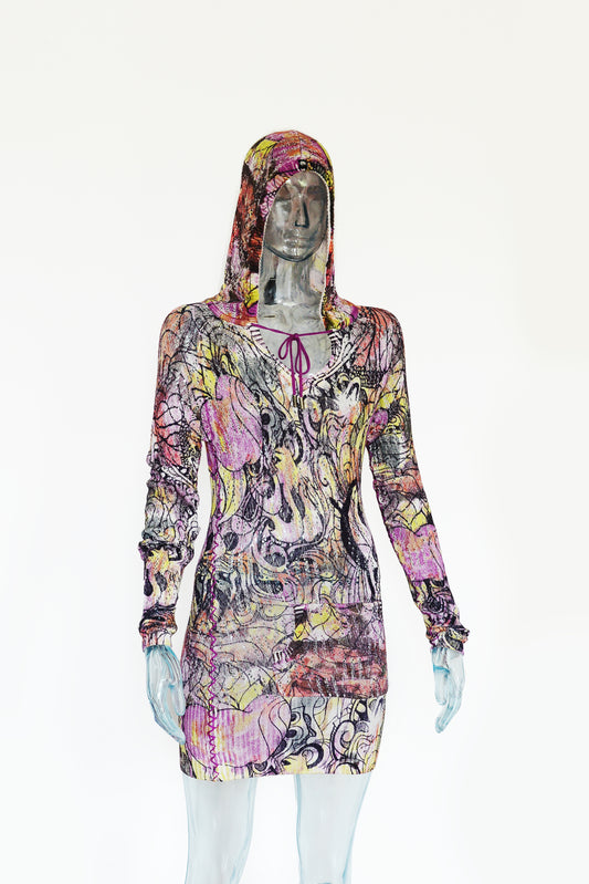 Apple bottoms knitted airbrush dress DEADSTOCK