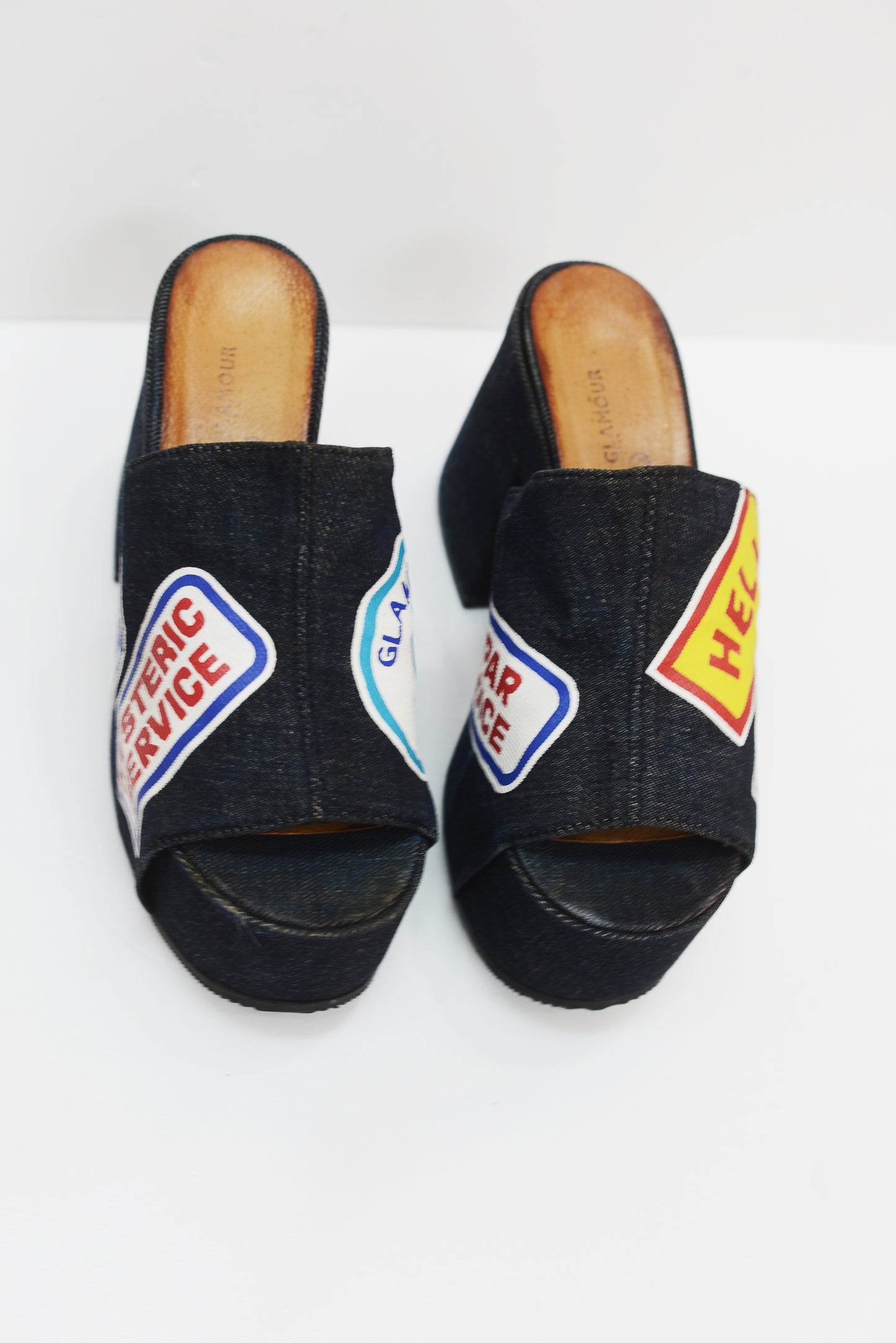 HYSTERIC GLAMOUR denim platforms in size 7