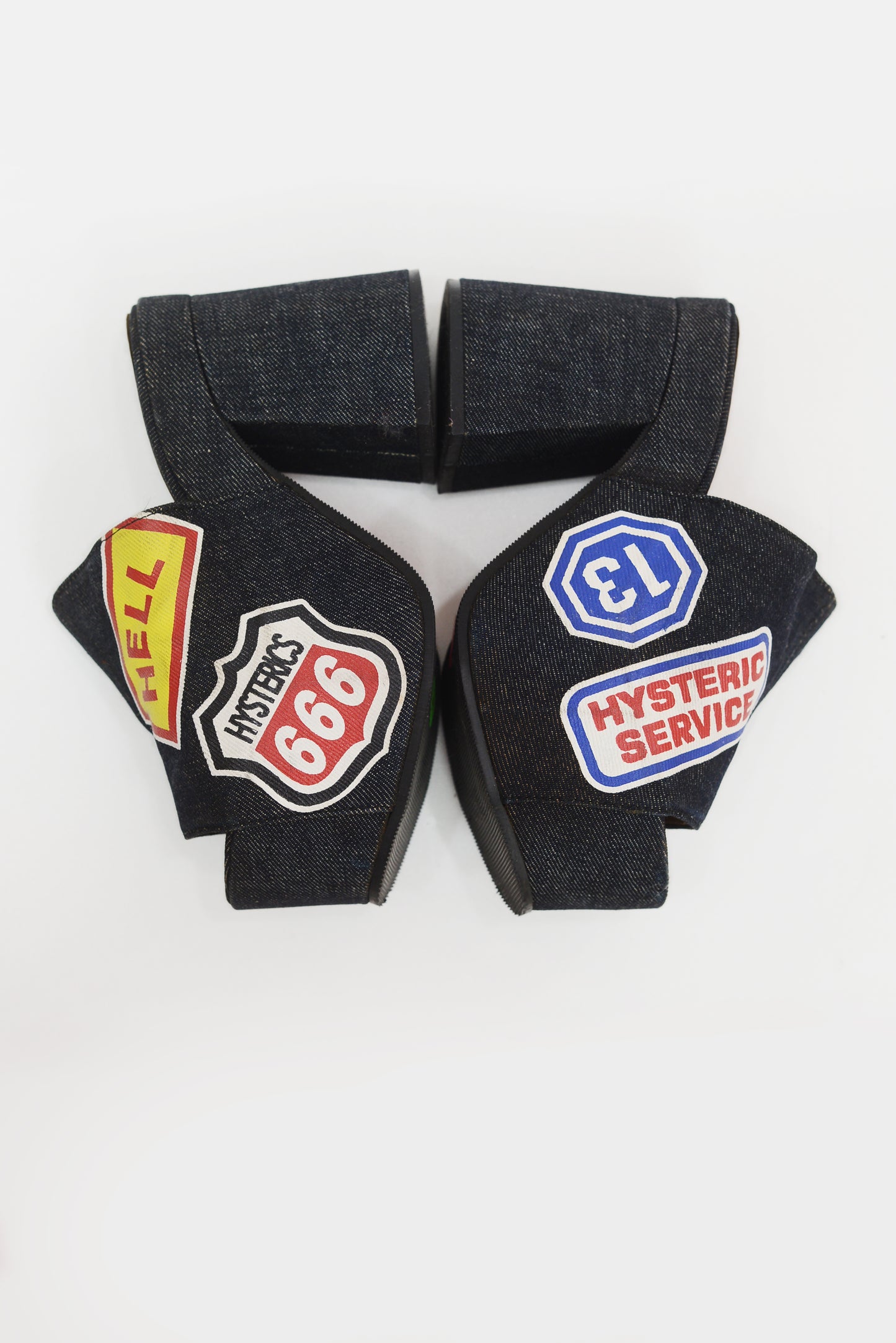 HYSTERIC GLAMOUR denim platforms in size 7