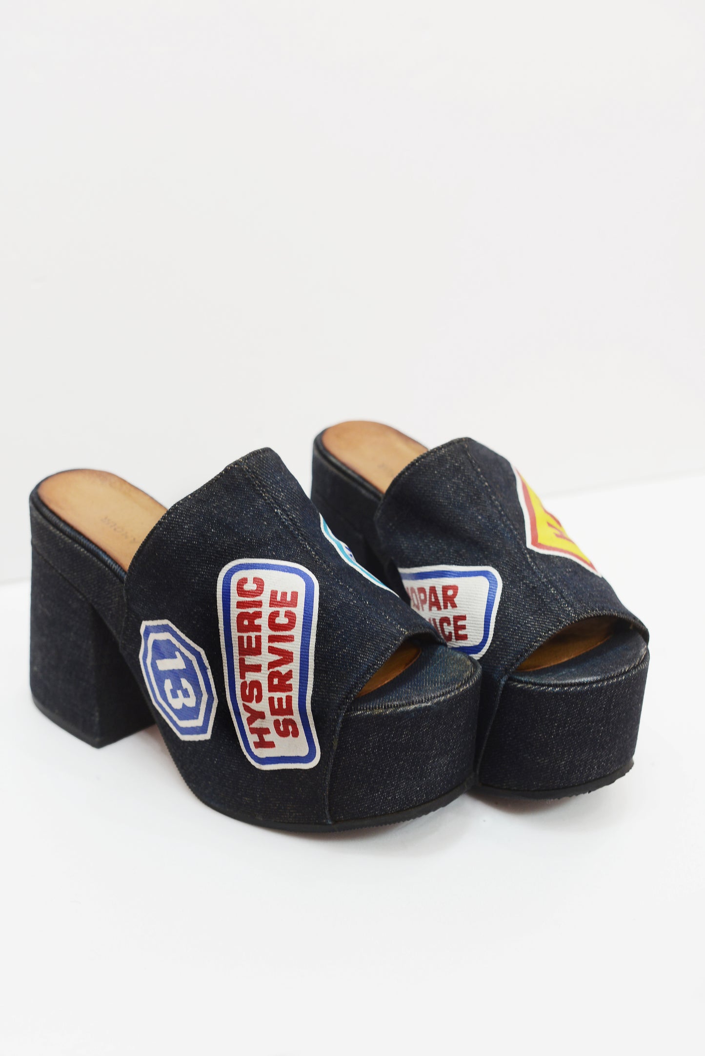 HYSTERIC GLAMOUR denim platforms in size 7