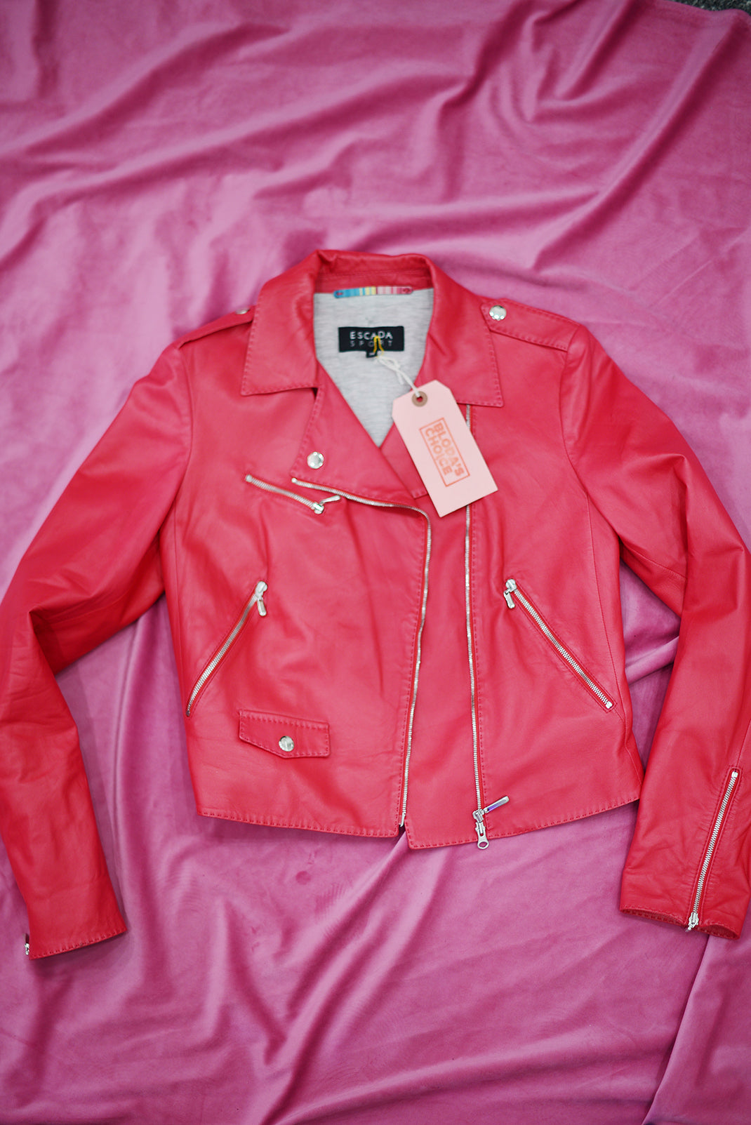 ESCADA SPORT leather moto jacket