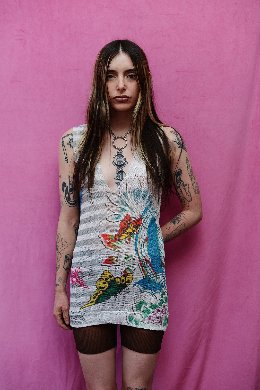 ED HARDY crochet top