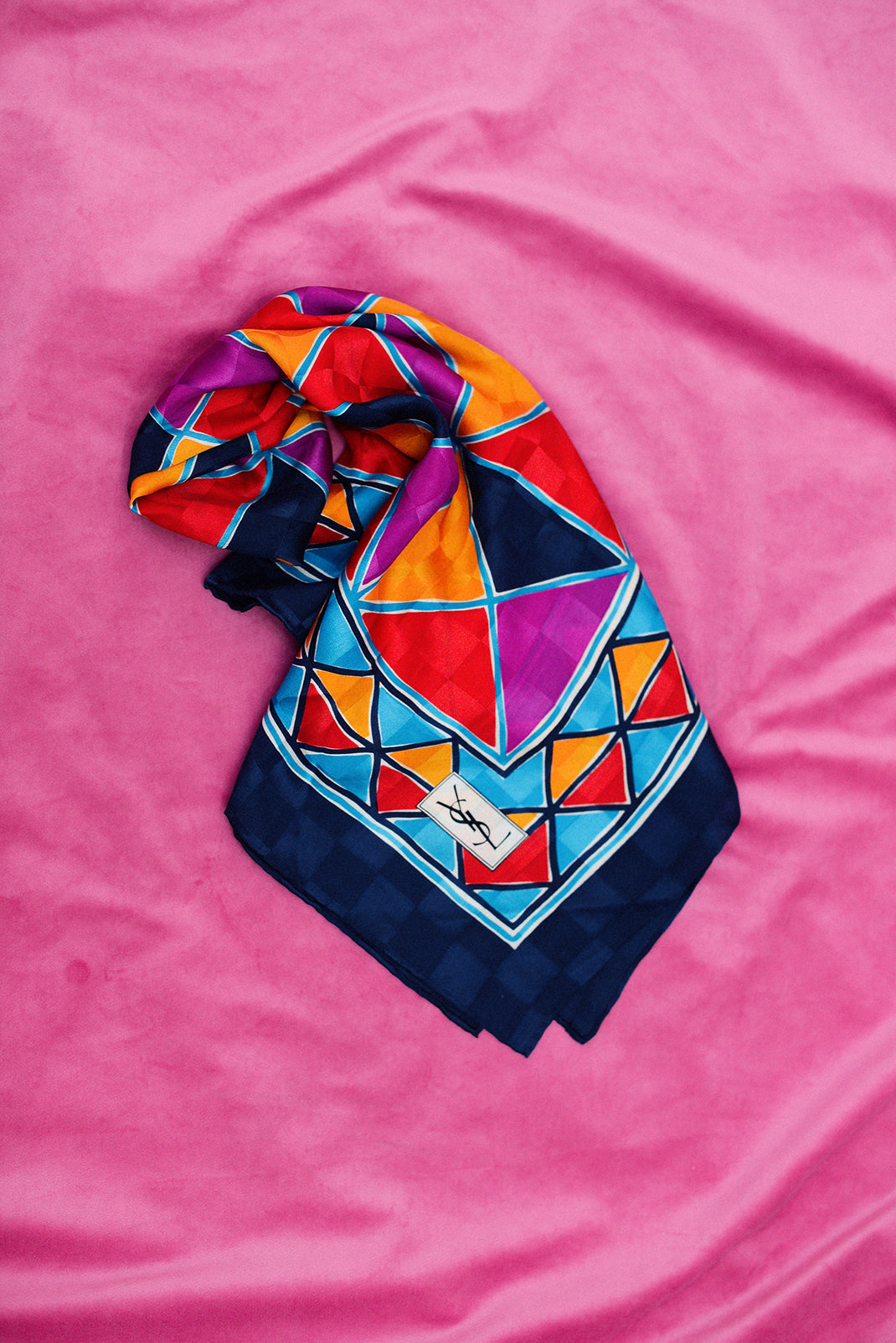 YSL silk scarf