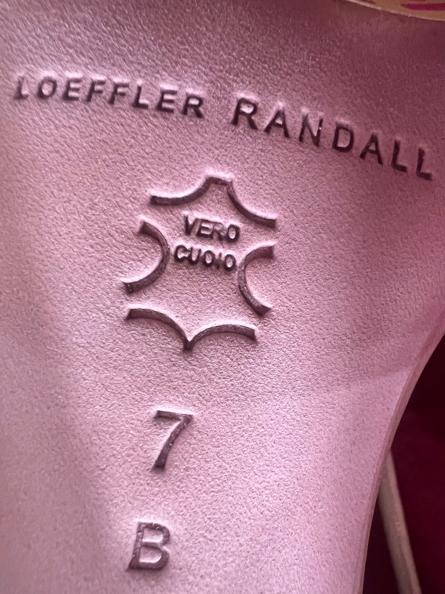 LOEFFLER RANDALL leather sandals in size: 7