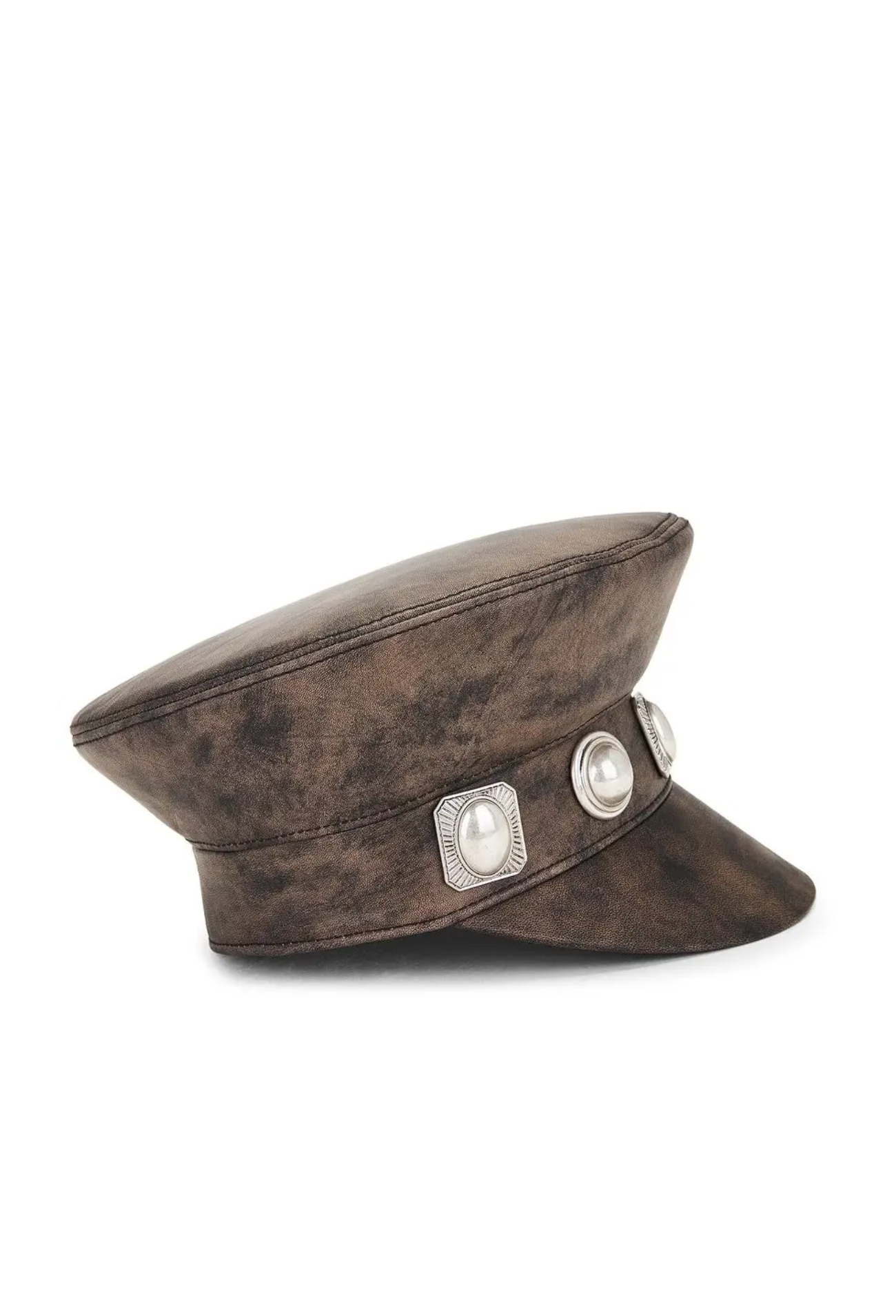 AREA real leather porter hat