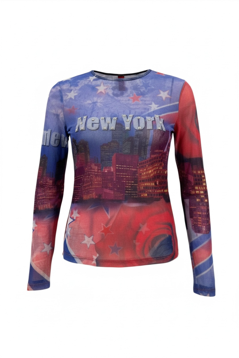 JUST IN TIME rare mesh top in size Medium