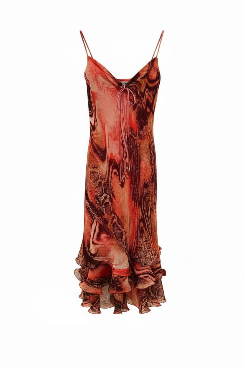 Italian silk dress inm size Small