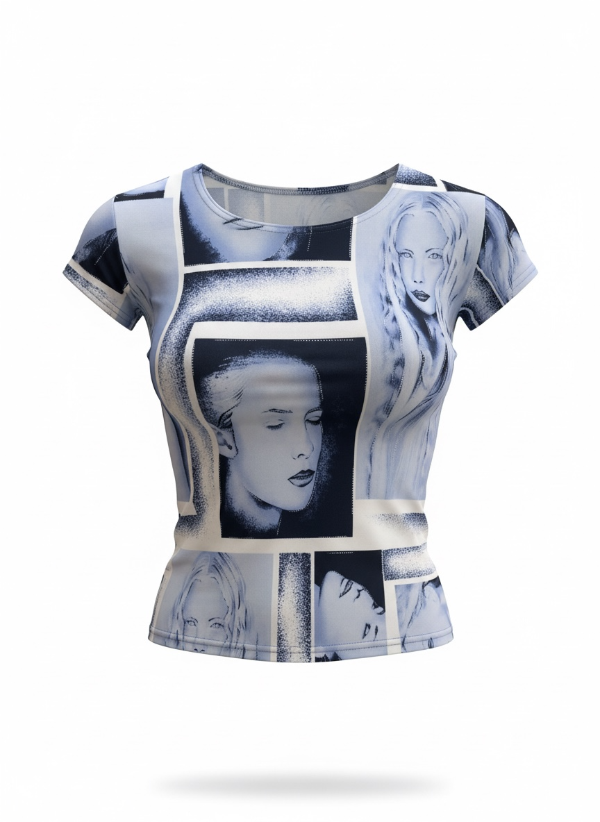 Y2K camp top in size: Medium