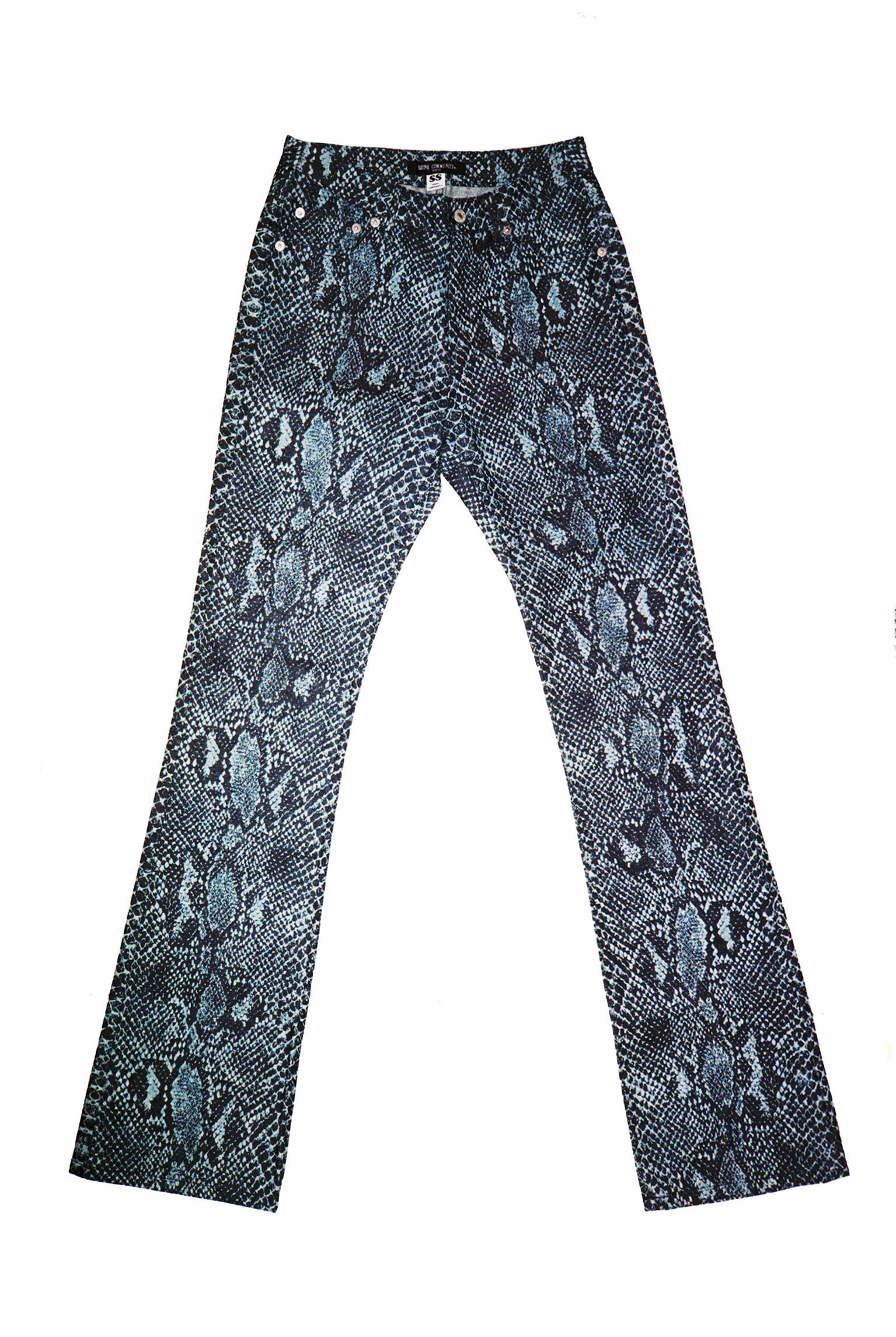 OZONE COMMUNITY snake printed denim pants – Bloda's Choice