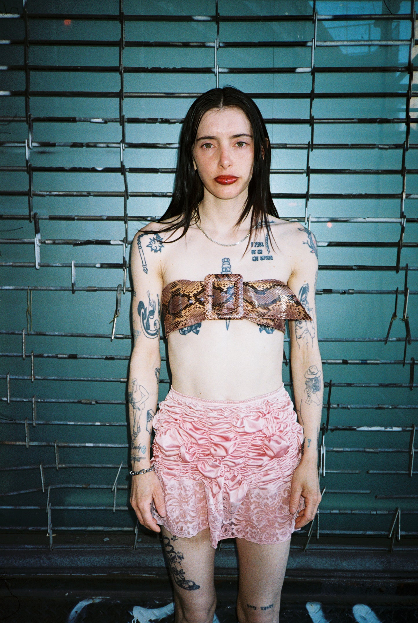 Awesome vintage belt made from genuine snake