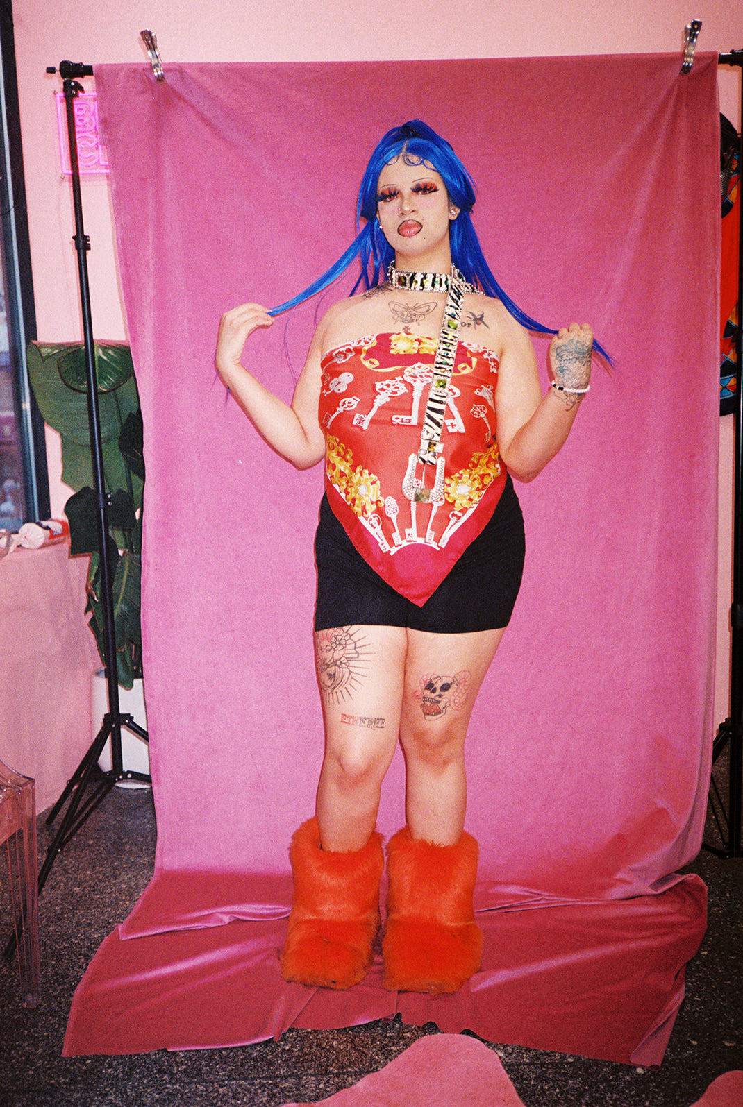 Karl Lagerfeld silk scarf