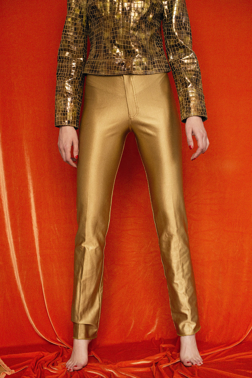 Frederic's of hollywood sliky pants