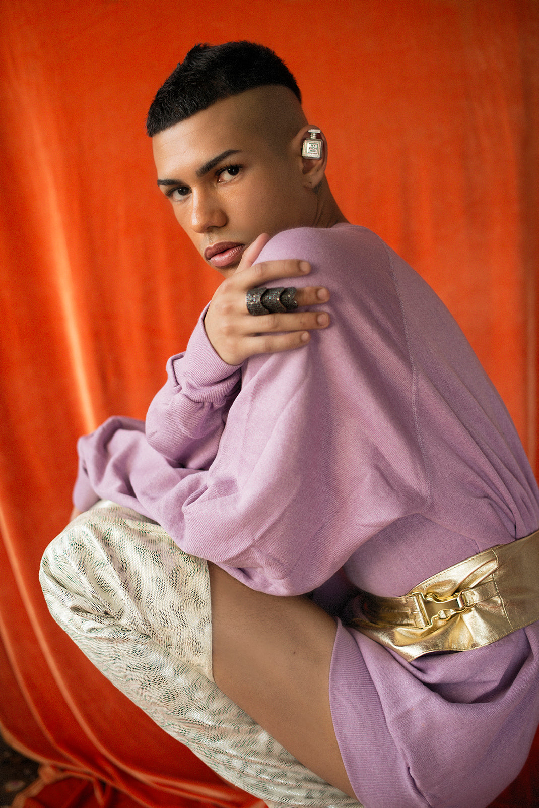 Lilac vintage sweater/dress