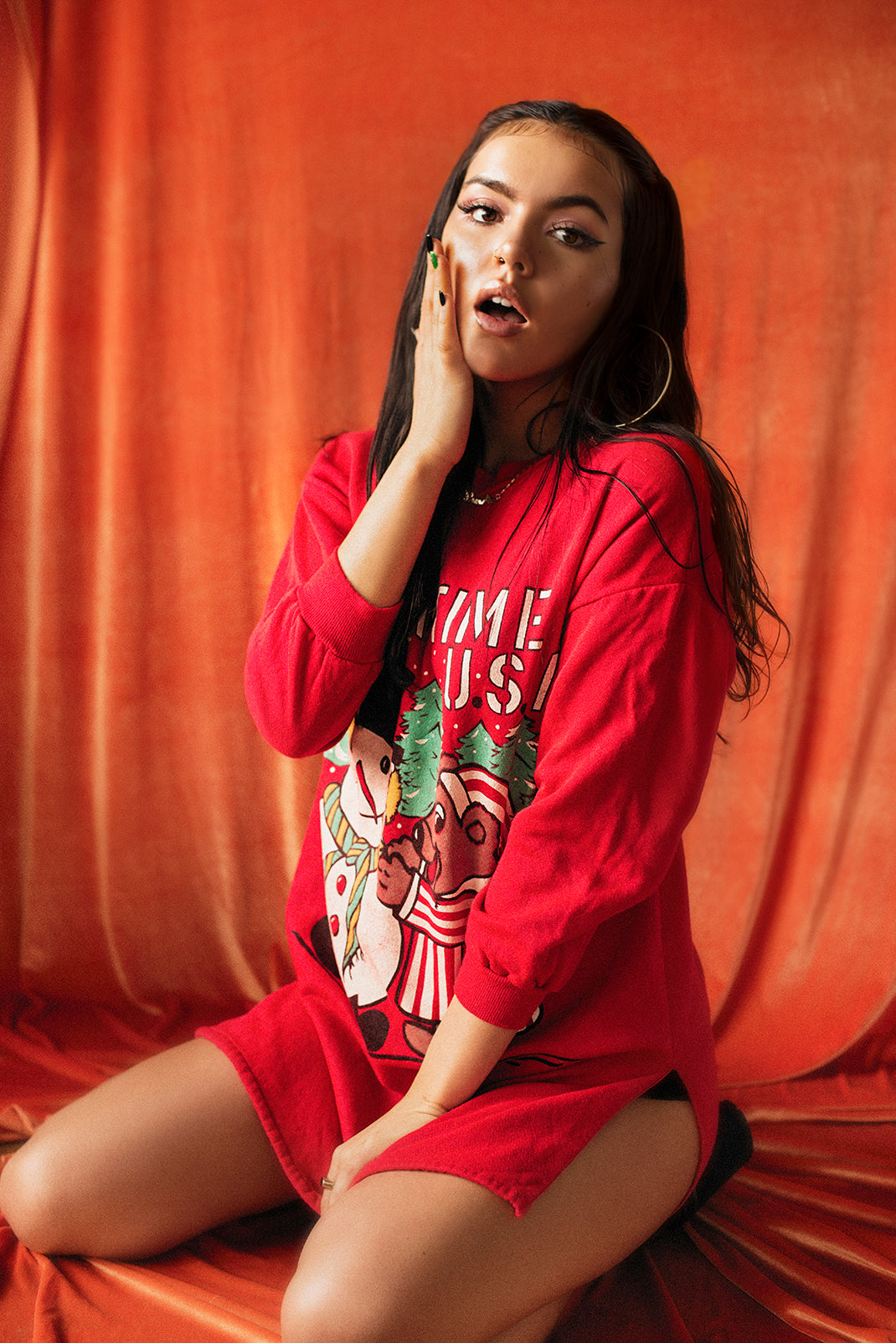 Vintage Christmas sweater/dress