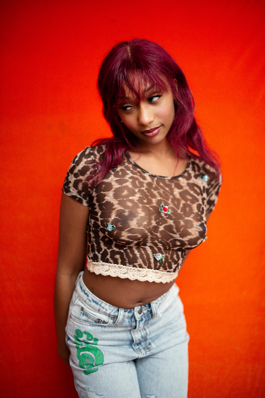 DOLCE&GABBANA mesh top Y2K