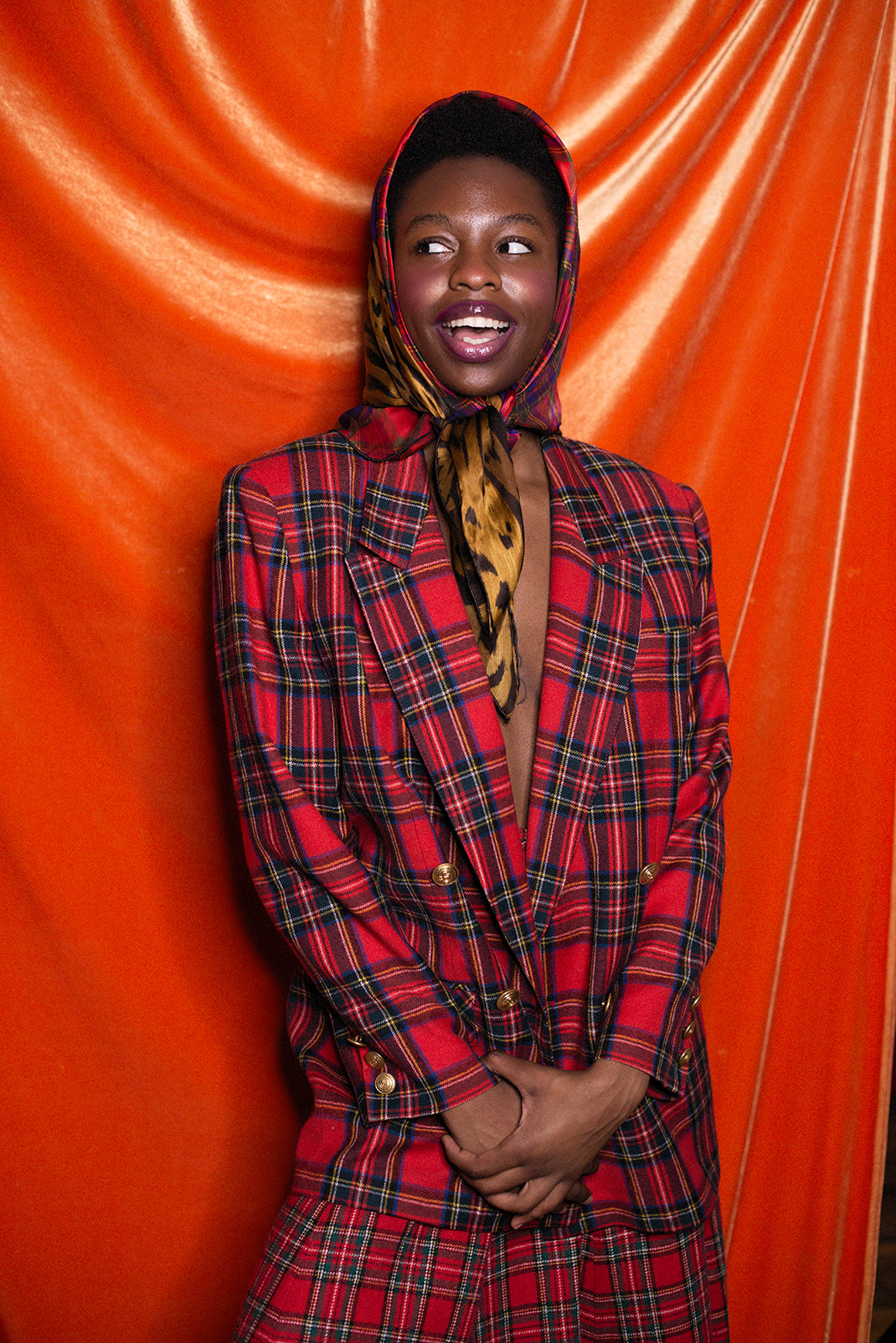 Tartan set like Vivienne Westwood