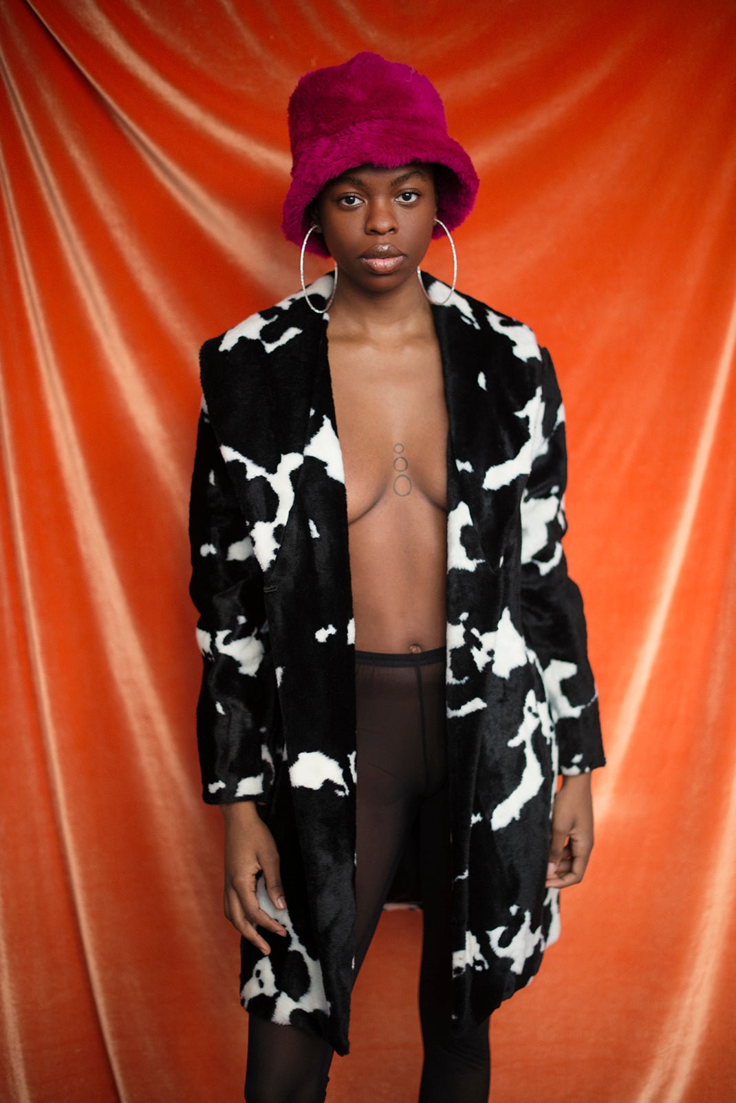 Betsey Johnson vintage cow print jacket