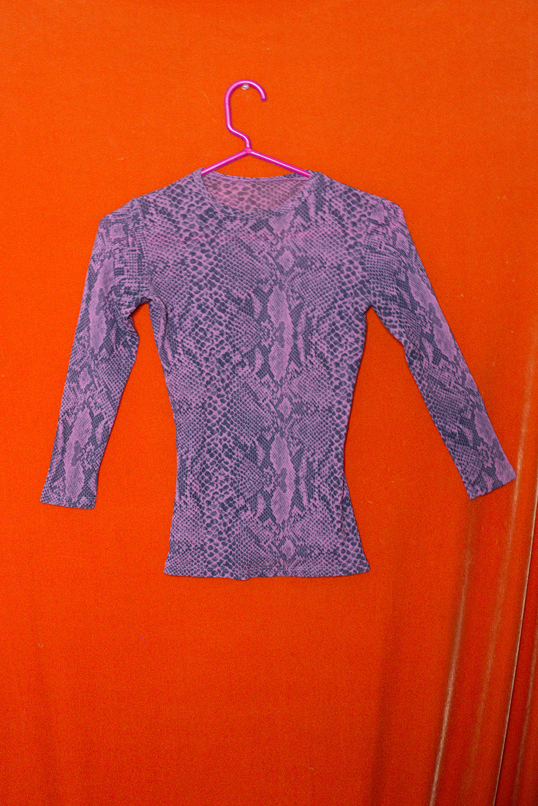 Snake vibes mesh top