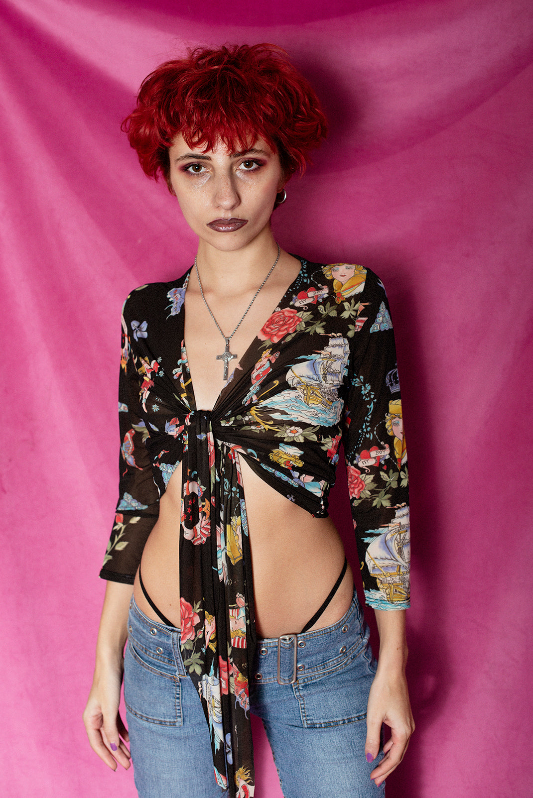 ONLY HEARTS tattoo top