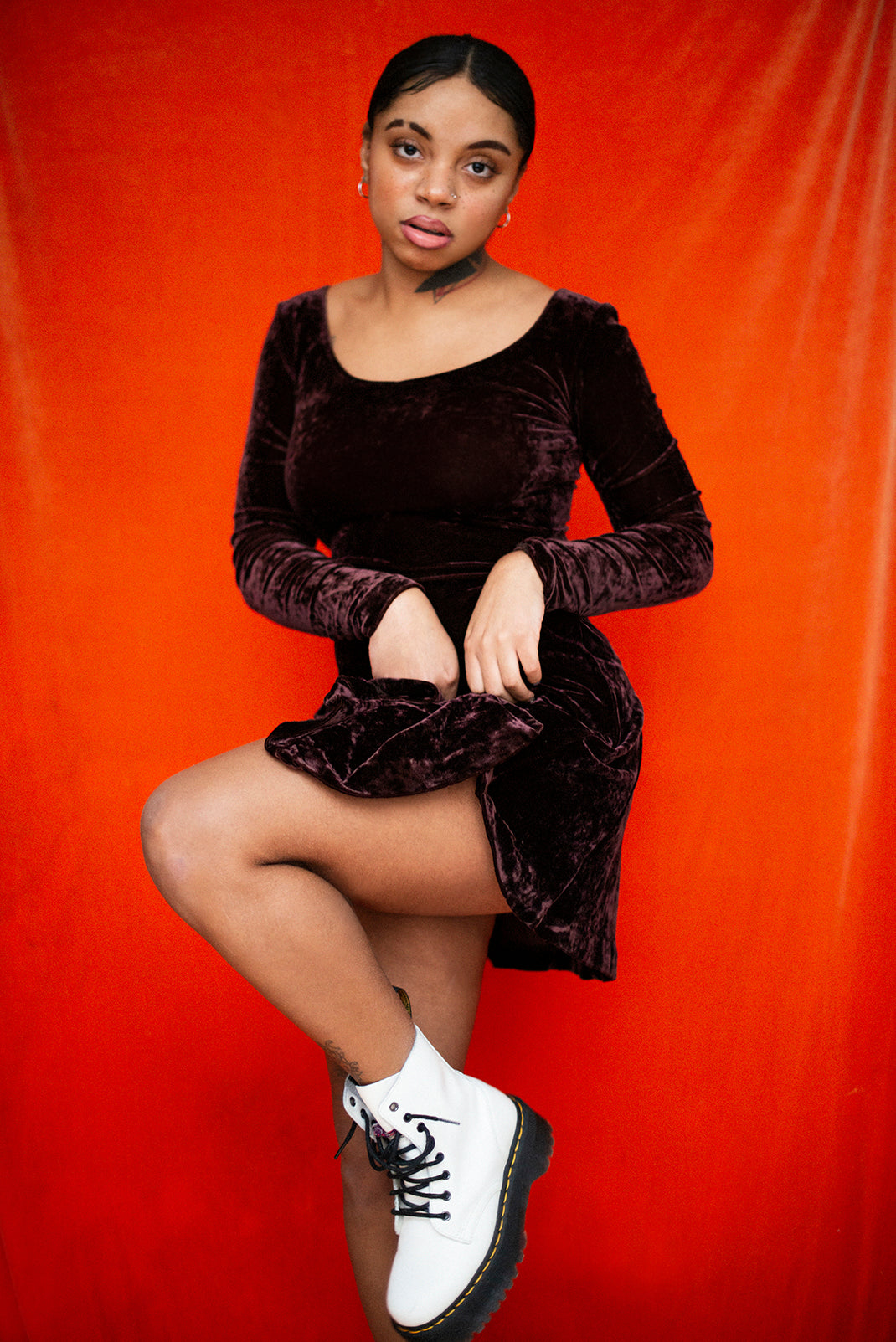 Betsey Johnson velour dress