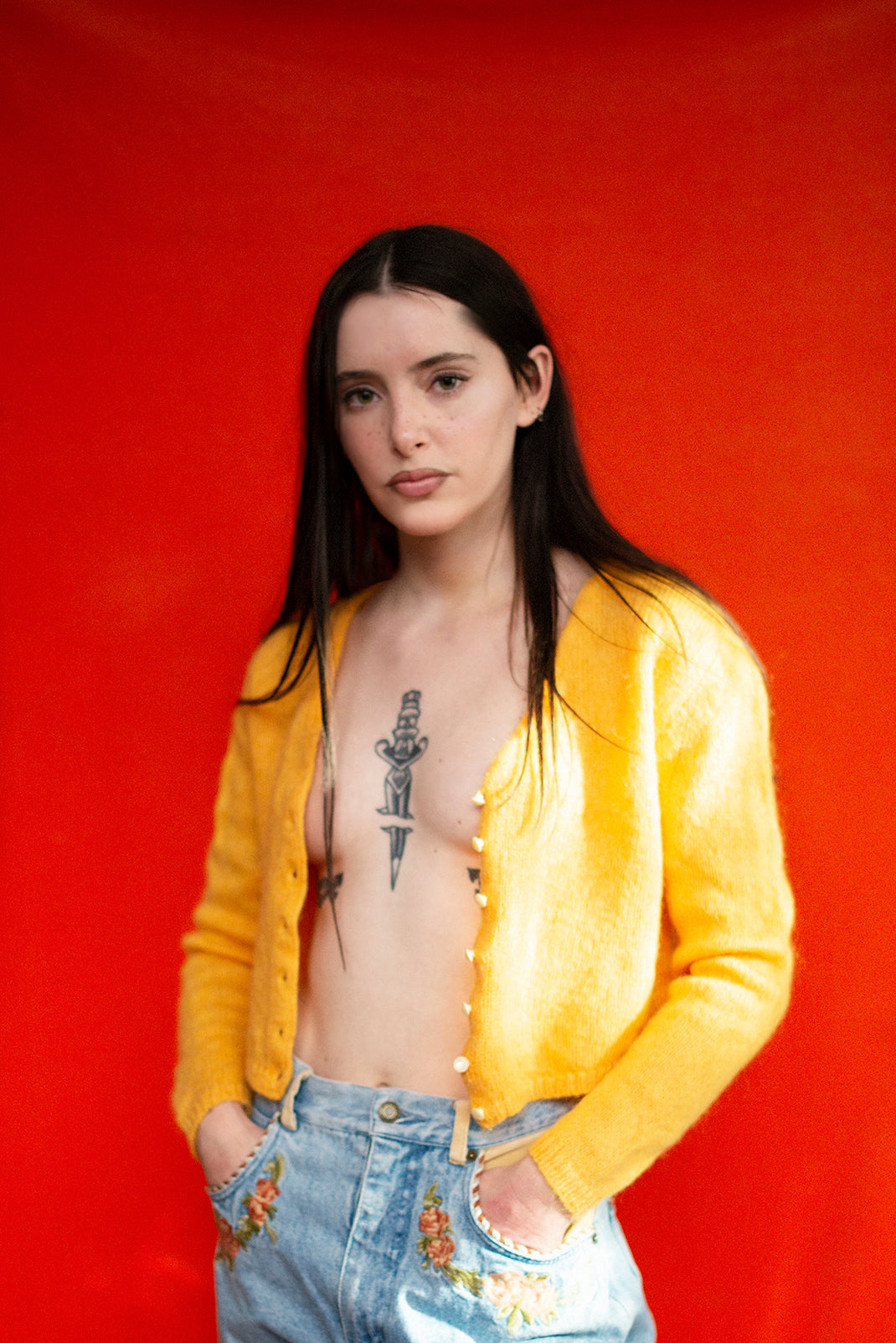 KID MOHAIR BLEND CARDIGAN SWEATER