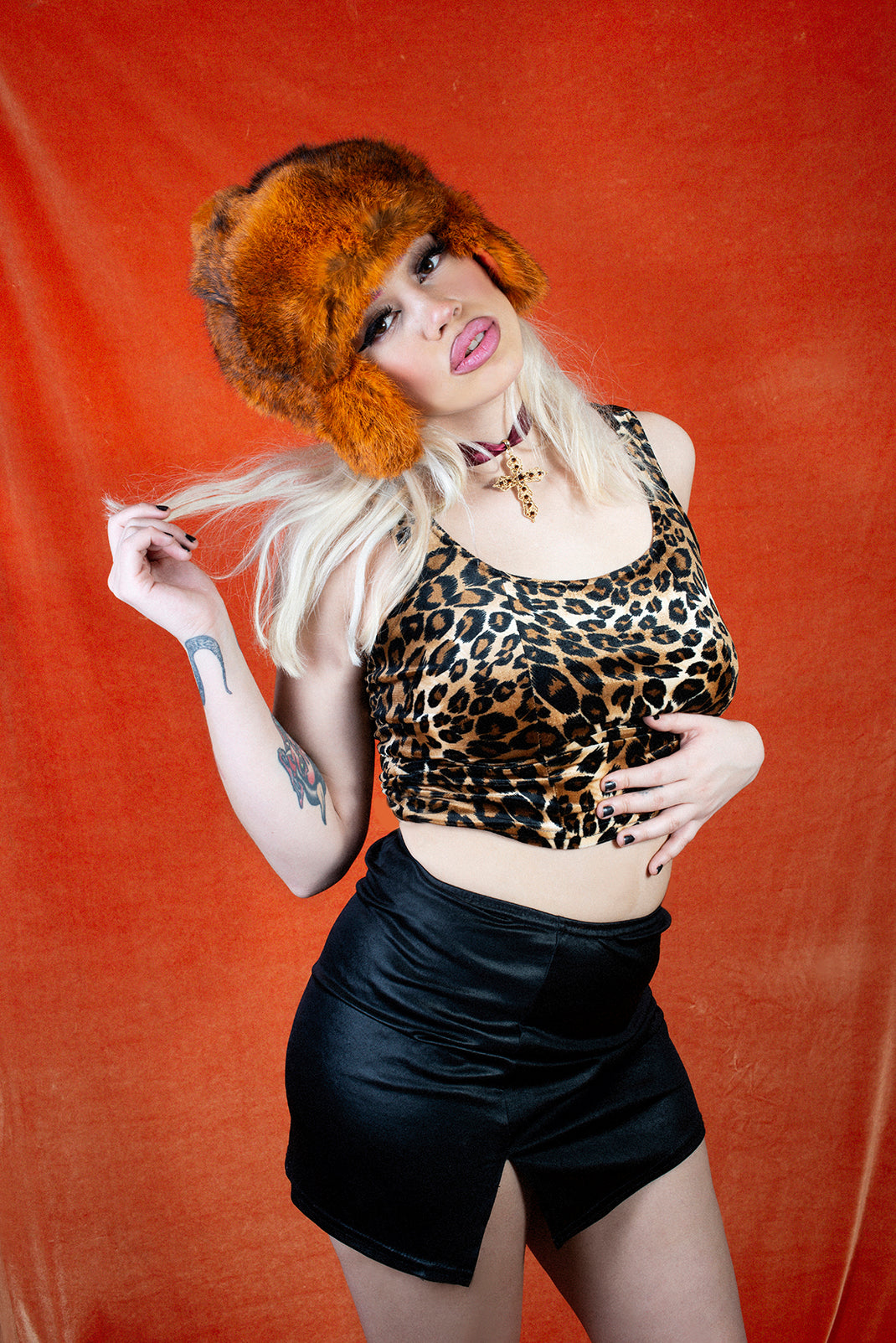 Vintage leopard tank top