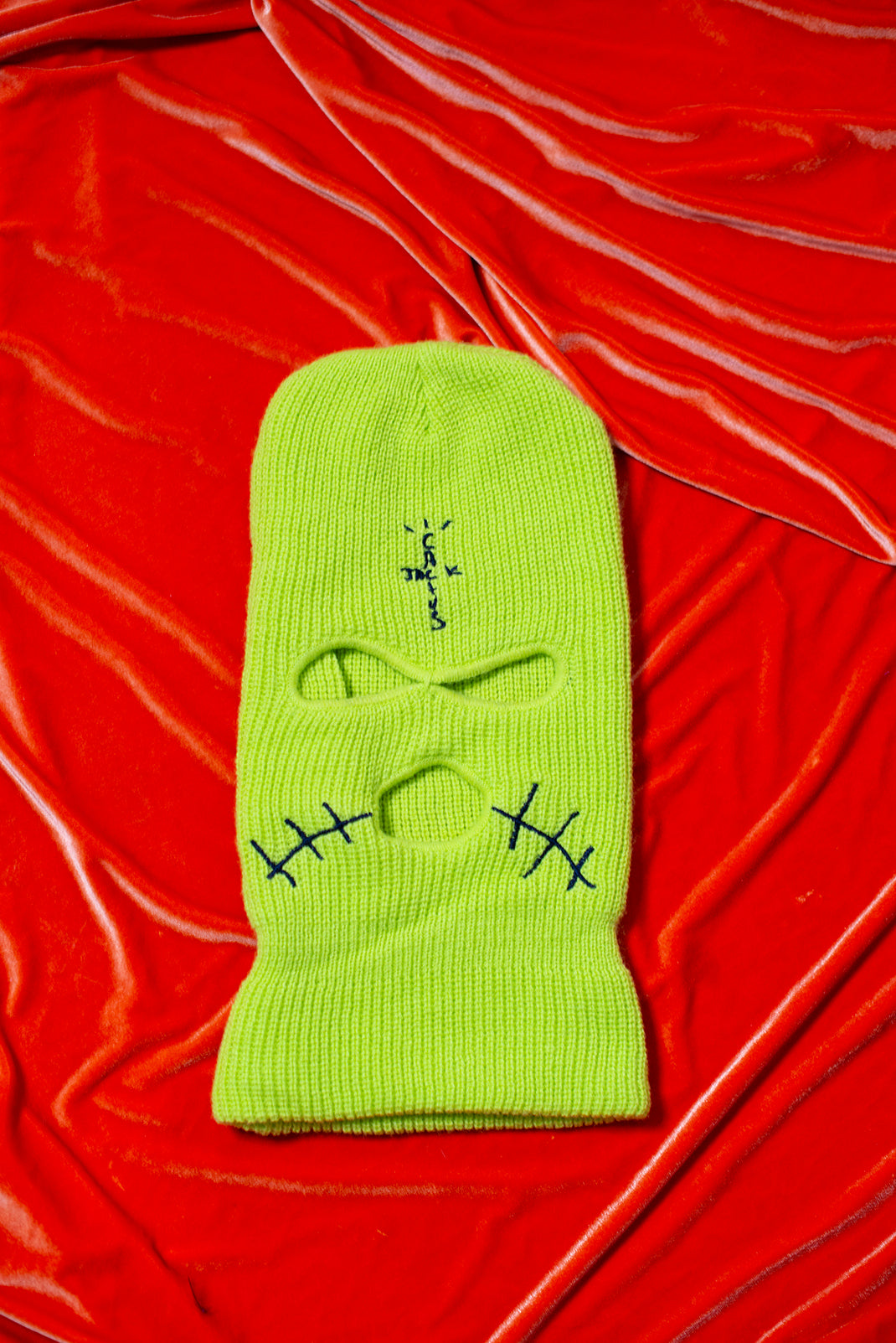 TRAVIS SCOTT CACTUS JACK NEON MASK