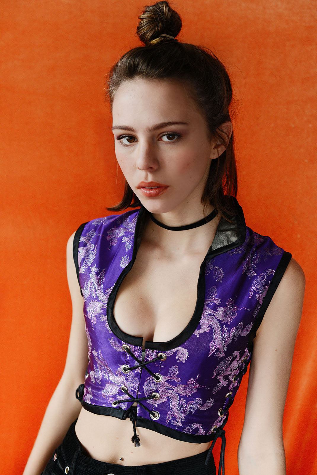 PURPLE CHINESE CORSET