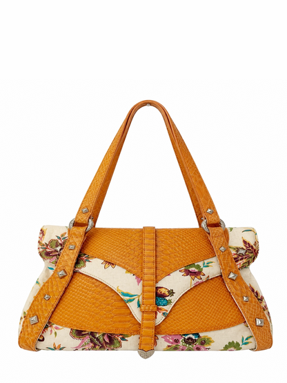 Roberto Cavalli freedom canvas bag