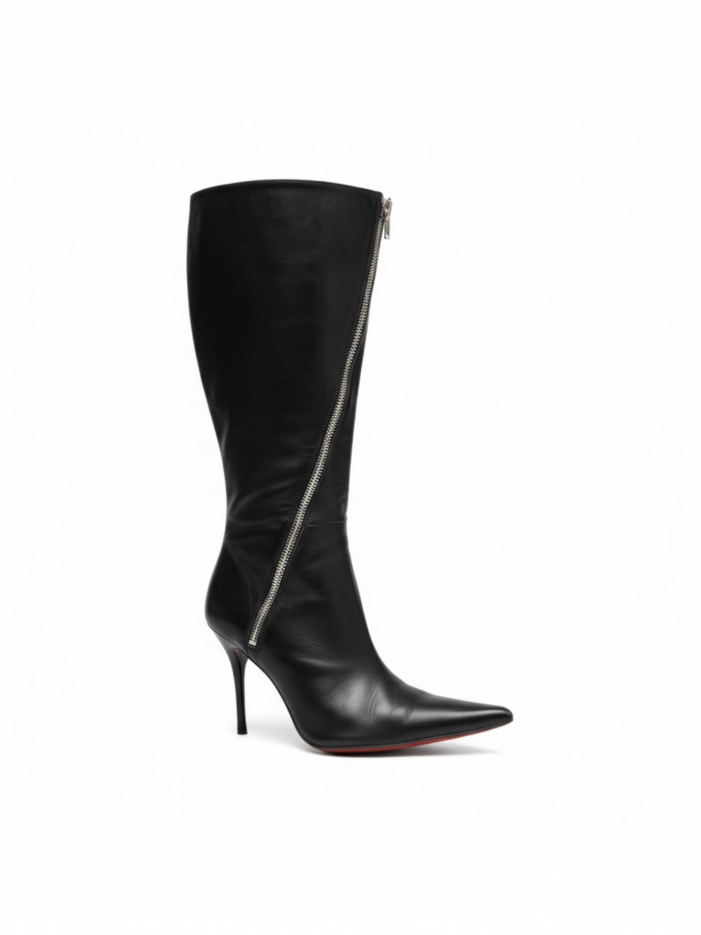 Luichiny vintage leather boots with asymmetrical zippers Size 38