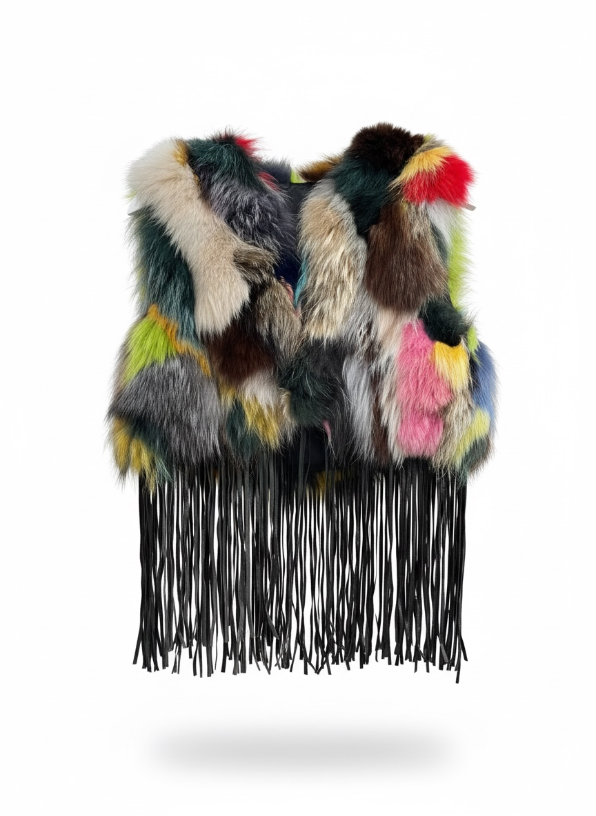 ANNA ROCK MILANO fox vest in size Medium