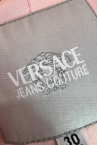 Versace jeans couture pink metallic jacket in size Medium