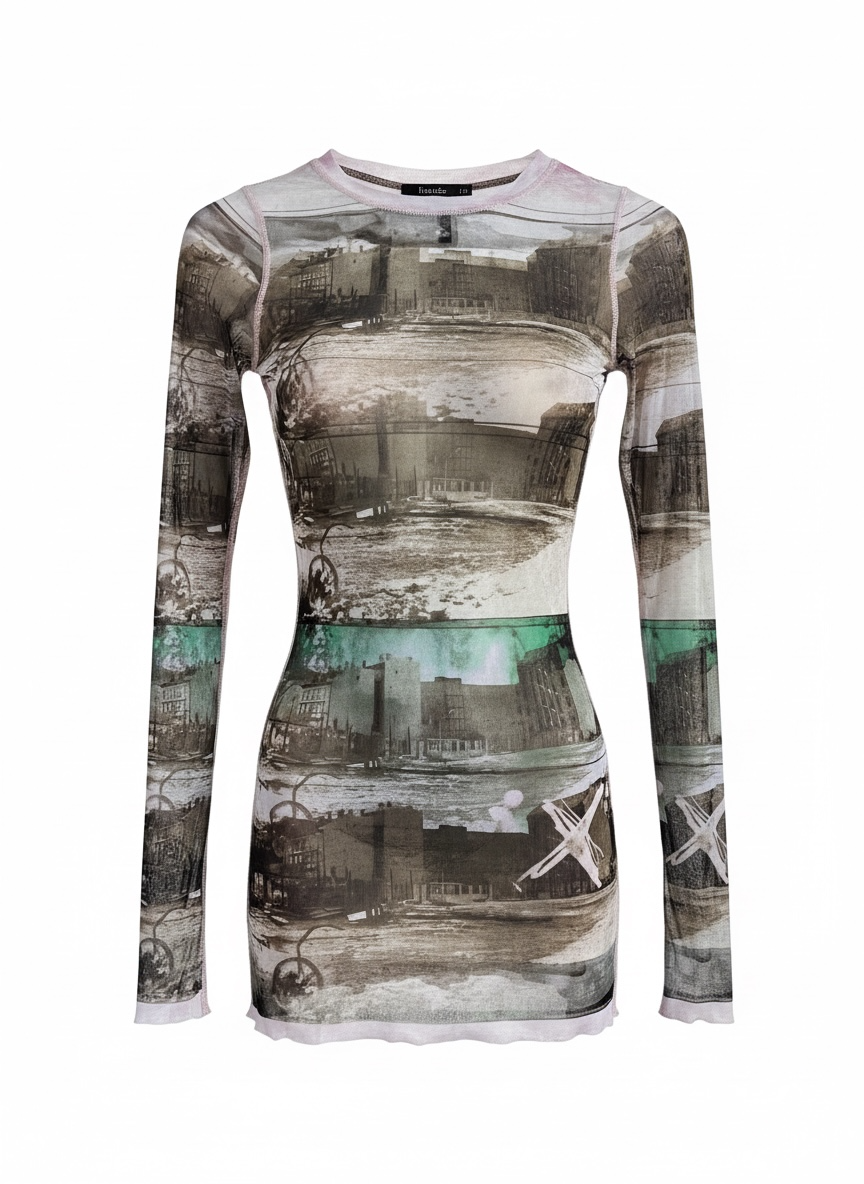 Insane JEAN PAUL GAULTIER city mesh dress in size Small