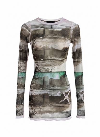 Insane JEAN PAUL GAULTIER city mesh dress in size Small