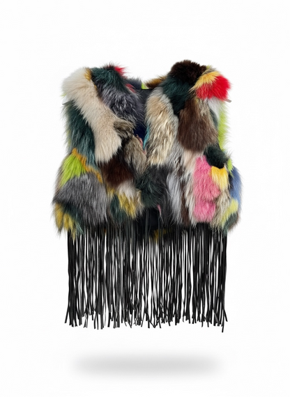 ANNA ROCK MILANO fox vest in size Medium