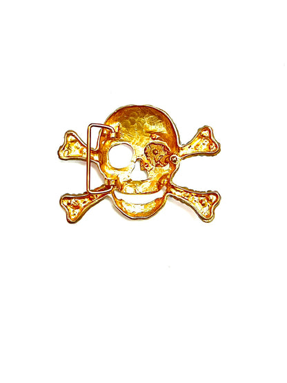 Vintage skull belt buckle