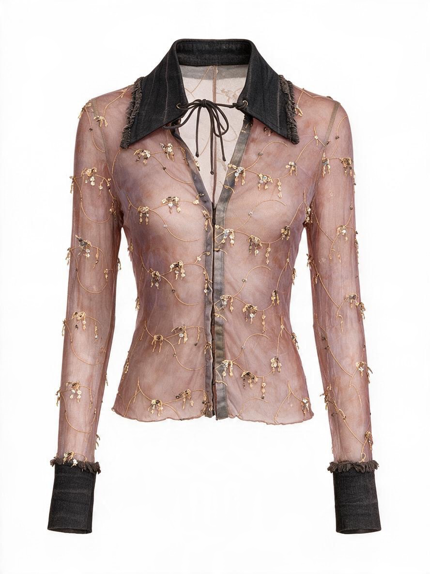 ANIMA Italian mesh top