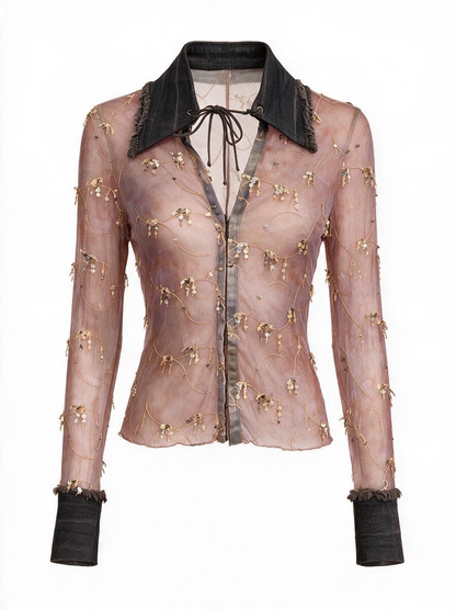 ANIMA Italian mesh top