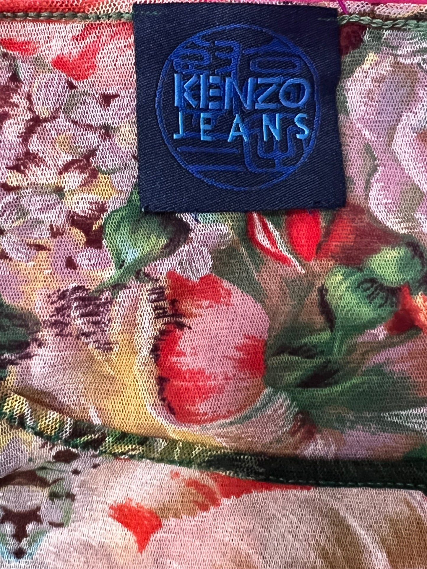 KENZO vintage mesh top in size Large