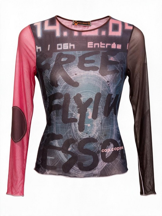 Cop Copine mesh top in Size Medium