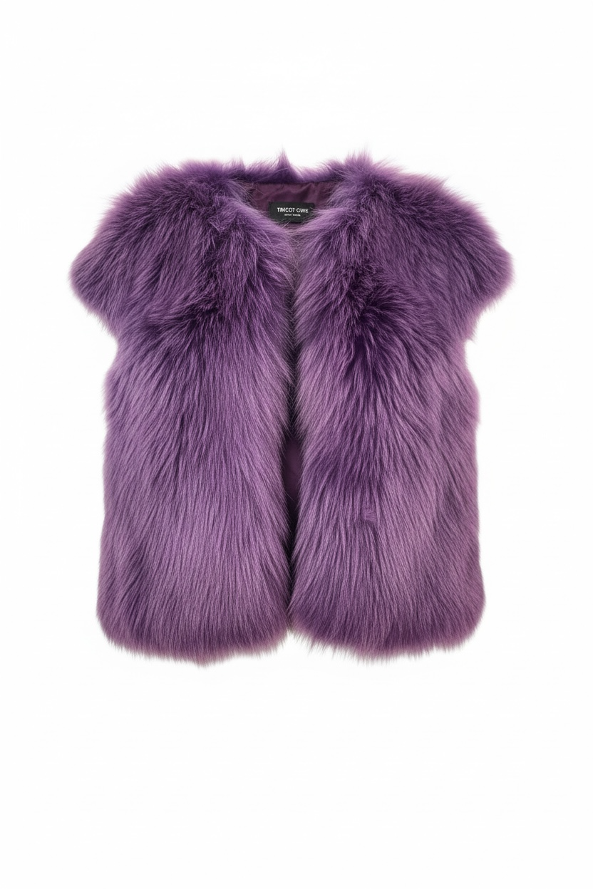 Purple fur bolero in size Medium