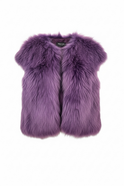Purple fur bolero in size Medium
