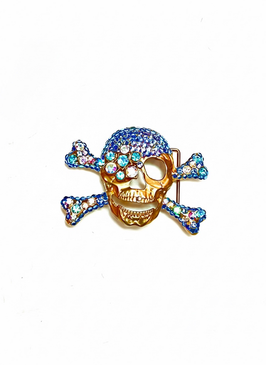 Vintage skull belt buckle