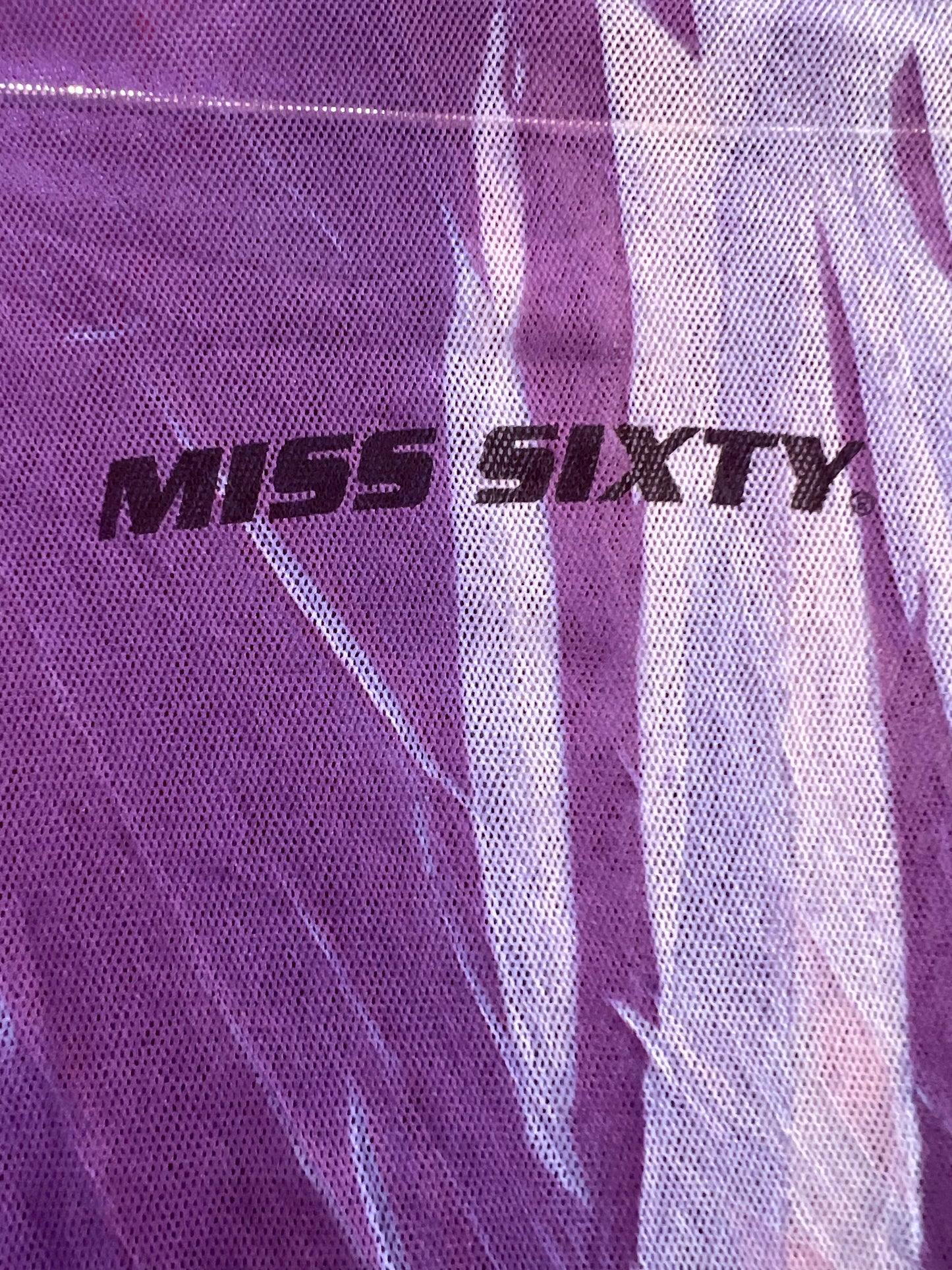 MISS SIXTY rare mesh top in size Small